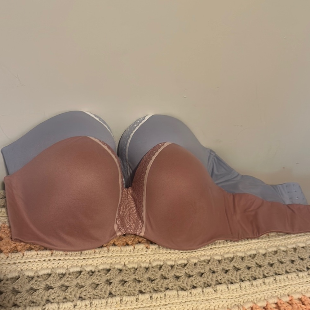 Victoria's Secret Dusty Rose Strapless Bra BUNDLE